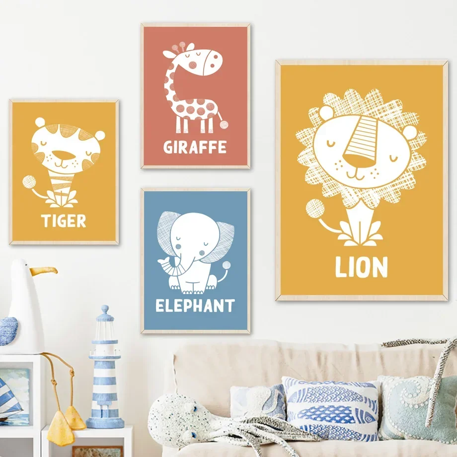 Настенная картина для детской комнаты настенная Картина на холсте скандинавские