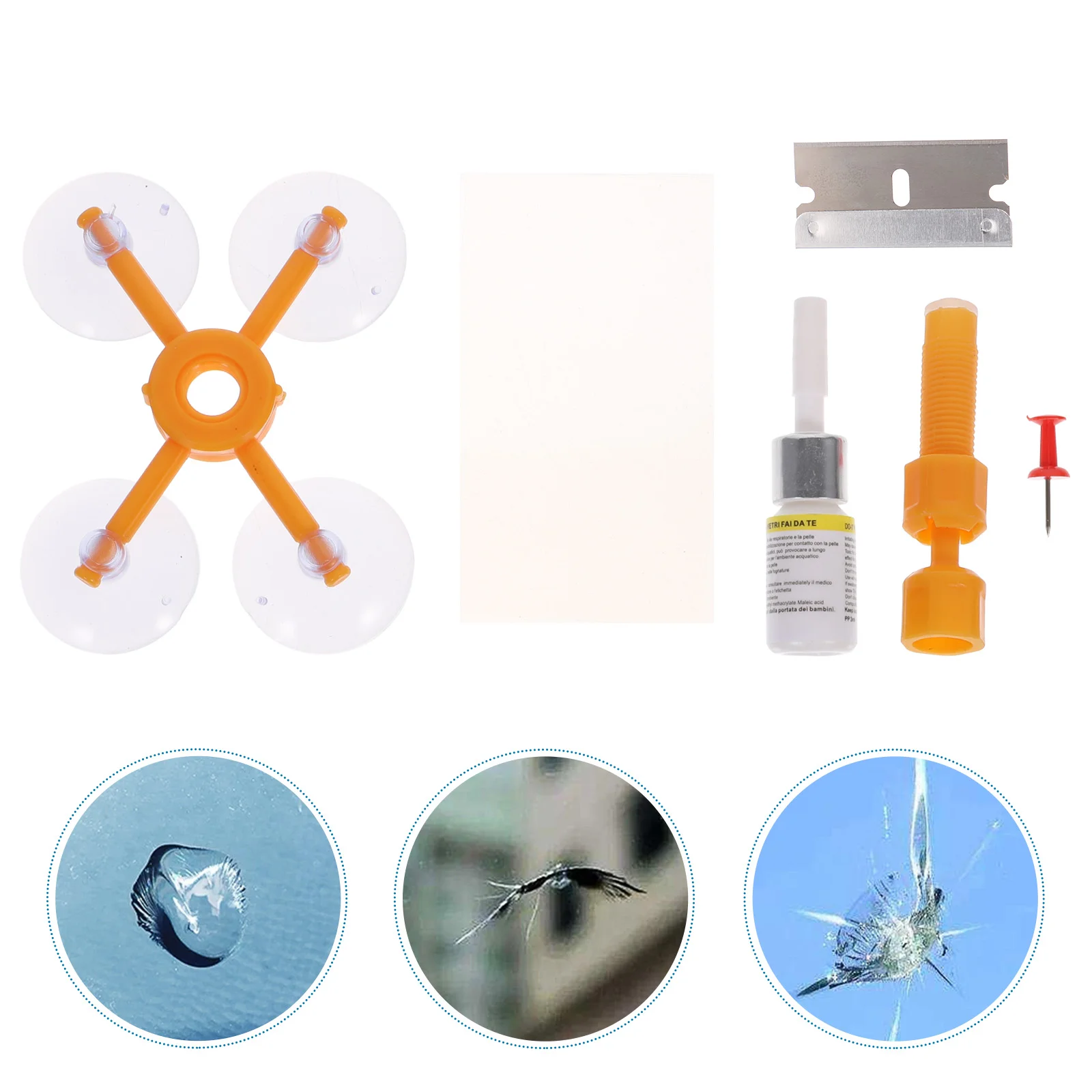

Repair Kit Windshield Glass Crack Car Chipped Autocracks Chip Body Tools
