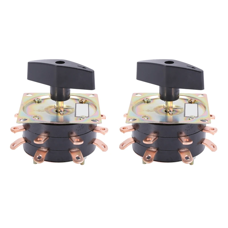 

2X Welde Switch KDH-40/2-8 Contactor 8 Bit 2 Phase 16 Pin 40A Welding Machine Switch Rotary Switch Copper Needle Plated