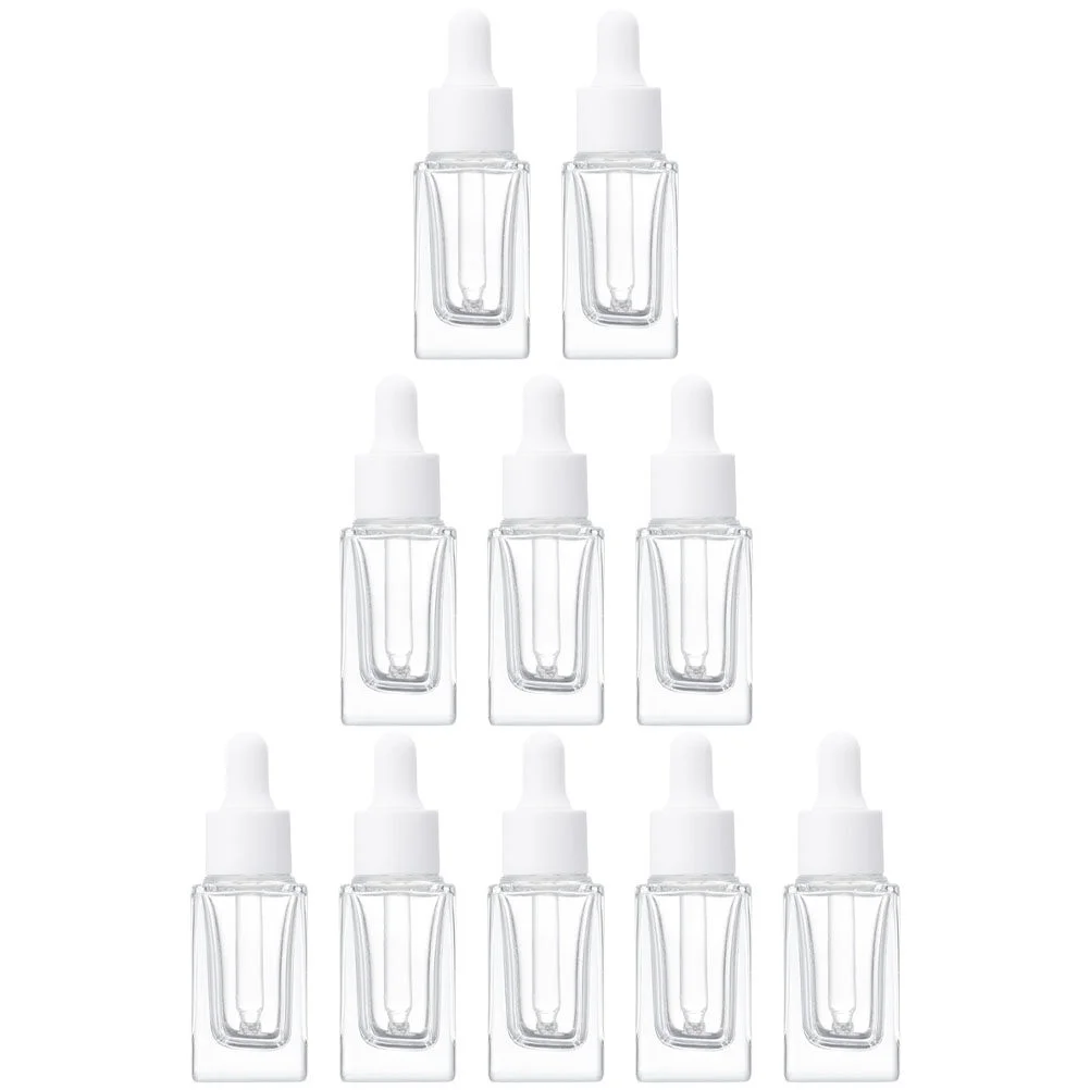 

10pcs Glass Containers Bottles Clear Glass Containers Bottles Essential Oil Aroma Oil Container Bottles