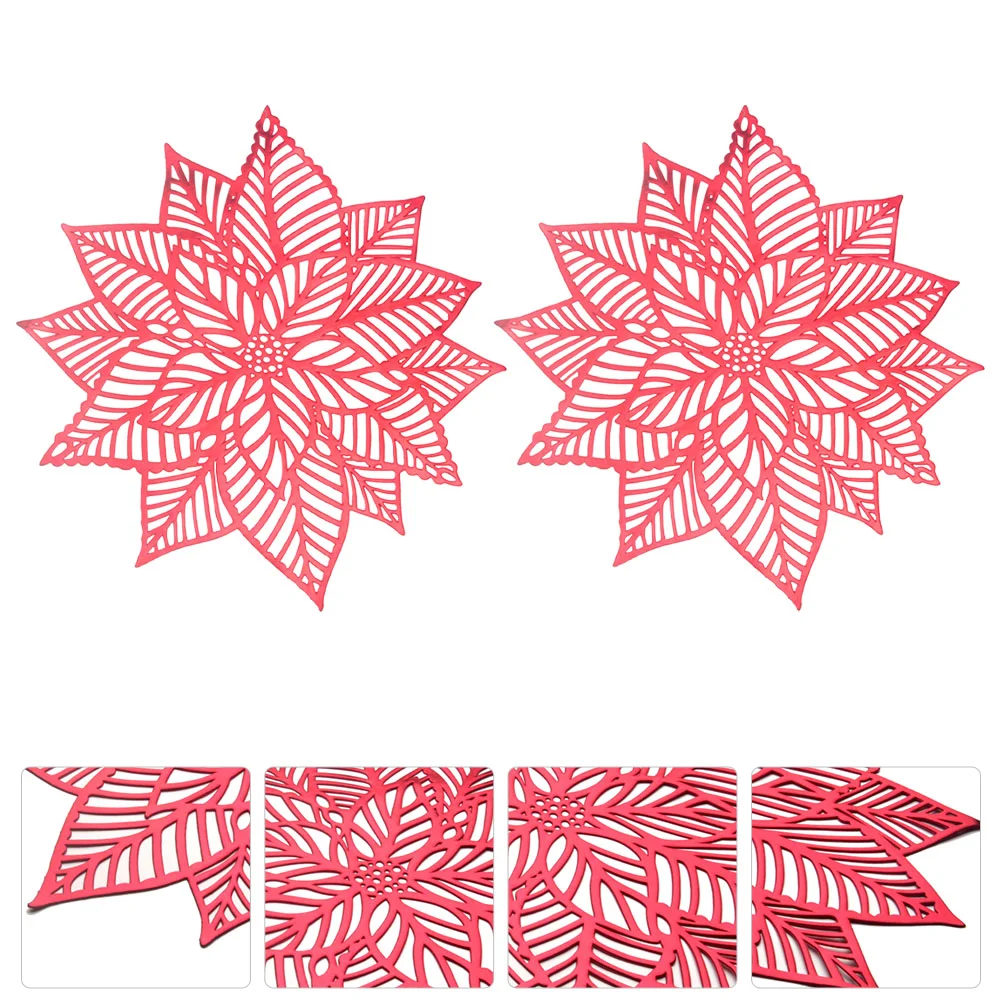 

Coaster Christmas Placemat Coasters Holiday Glasses Mug Tea Coffee Beverage Cup Table Dinner Decoration Bar Festive Bottlebeer