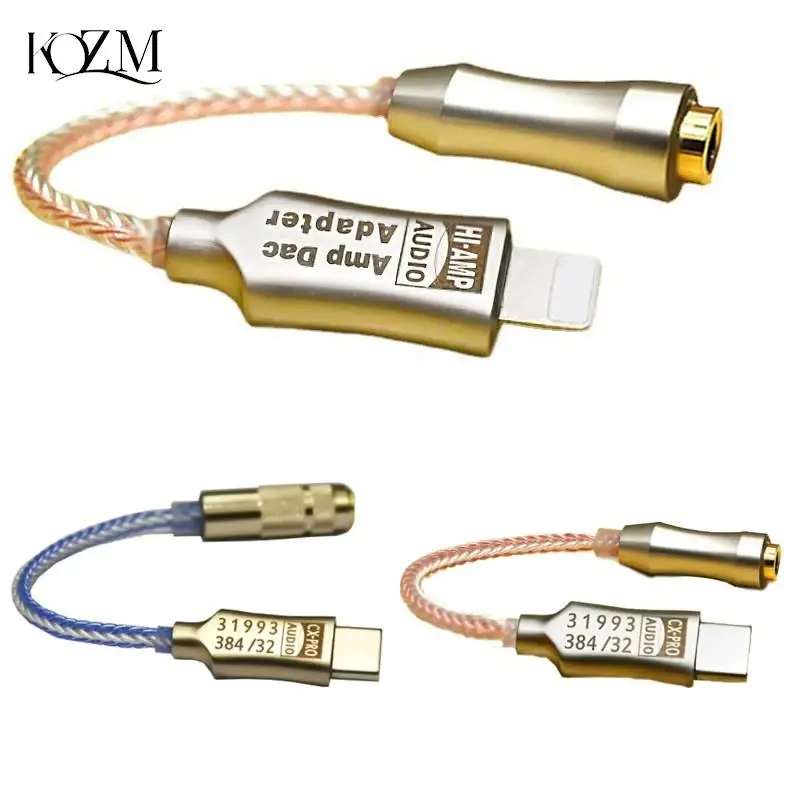

1Pcs Lightning To 3.5mm DAC Earphone Amplifie Digital Decoder Aux Audio Hifi Adapter New