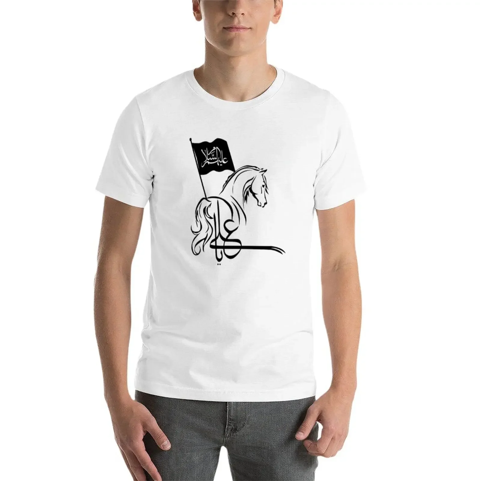 Футболка Labaik ya husуникальная с аниме принтом футболки коротким рукавом для мужчин