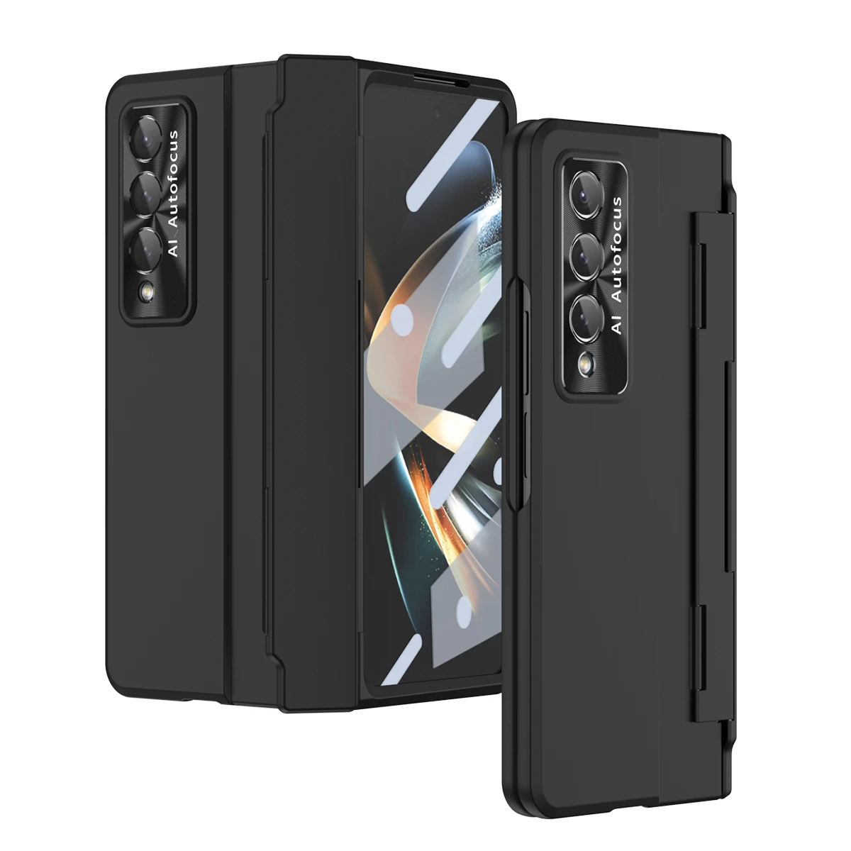 

Shockproof Armor Case For Samsung Galaxy Z Fold 4 Fold4 3 Fold3 5G All-inclusive Hinge Protective Matte Cover with Glass Film