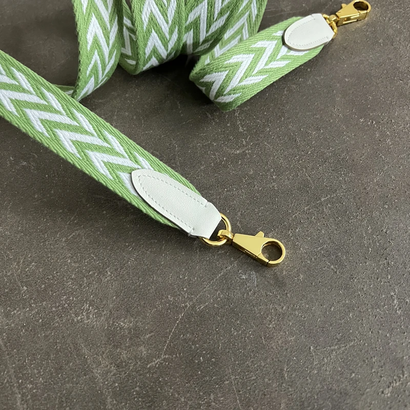 Kelly Buckle Wax Thread Belt Wide Shoulder Belt Woven Bag Belt Single Shoulder Messenger Bag With Round Dot Blue Narrow