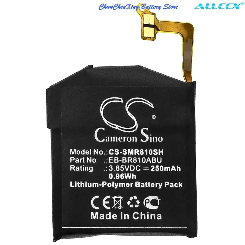 Cameron Sino 250mAh Smartwatch Battery EB-BR810ABU EB-BR170ABU GH43-04857A for Samsung Galaxy Watch 42mm SM-R810 SM-R815 - купить по
