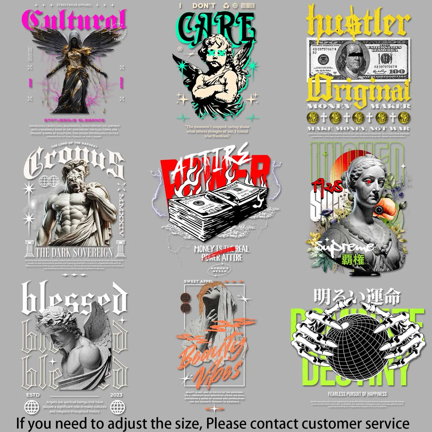 Статуя в винтажном стиле вдохновленная уличным искусством Destiny - тематическое