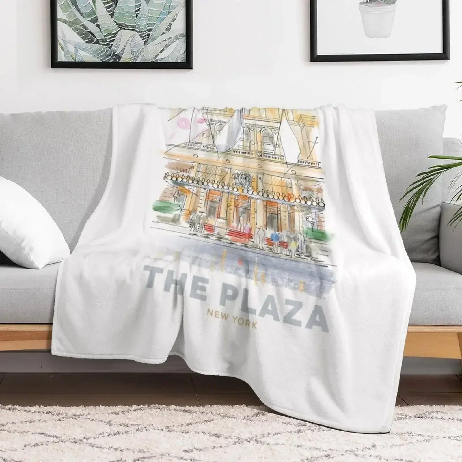 Одеяло The Plaza Hotel New York рождественские подарки меховые одеяла