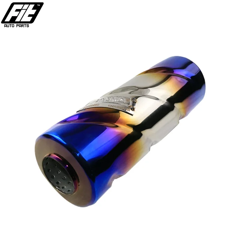 

Universal Track Exhaust Resonator Muffler Stainless Steel 201 Spiral inner tube for 2.5/2 inch Exhaust Muffler