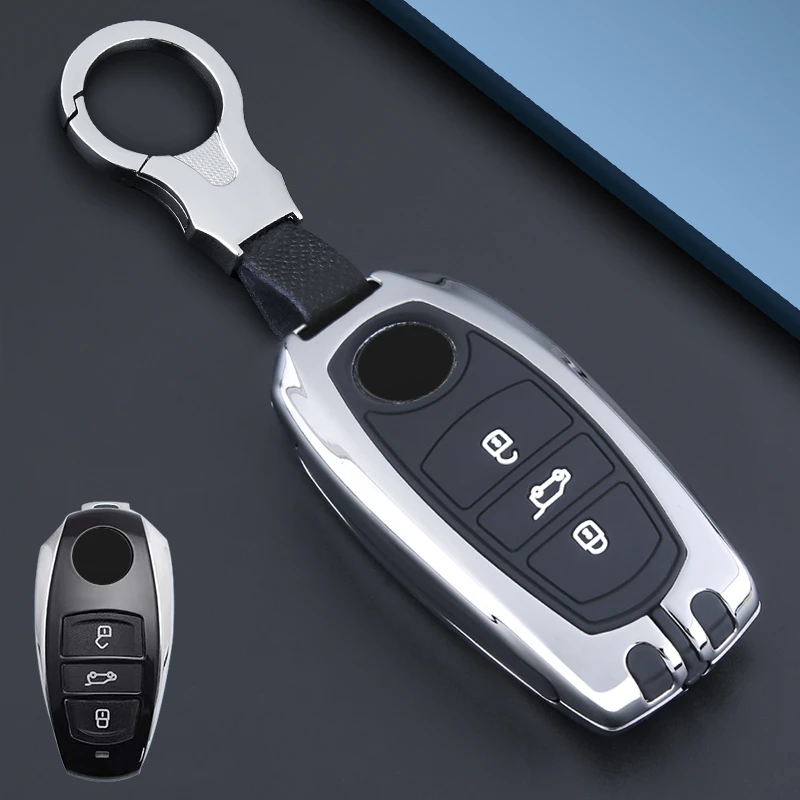 

Сплавный чехол для автомобильного ключа, брелок-держатель, брелок для VW Volkswagen Touareg 2017 2018 2019 2020 2021, защитные аксессуары