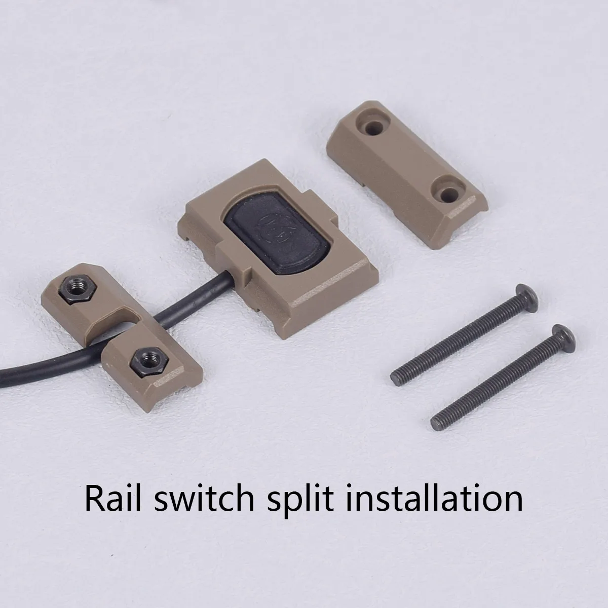 Кнопка-переключатель UNITY Switch 2.5mm Plugs ModButton Pressure Remote Switch для планки Mlok Keymod 20mm, совместимая с сериями Surefire M300, M600, M951, DBAL-A2, PEQ15 (art.: 3920d8efbe116) - 3920d8efbe116