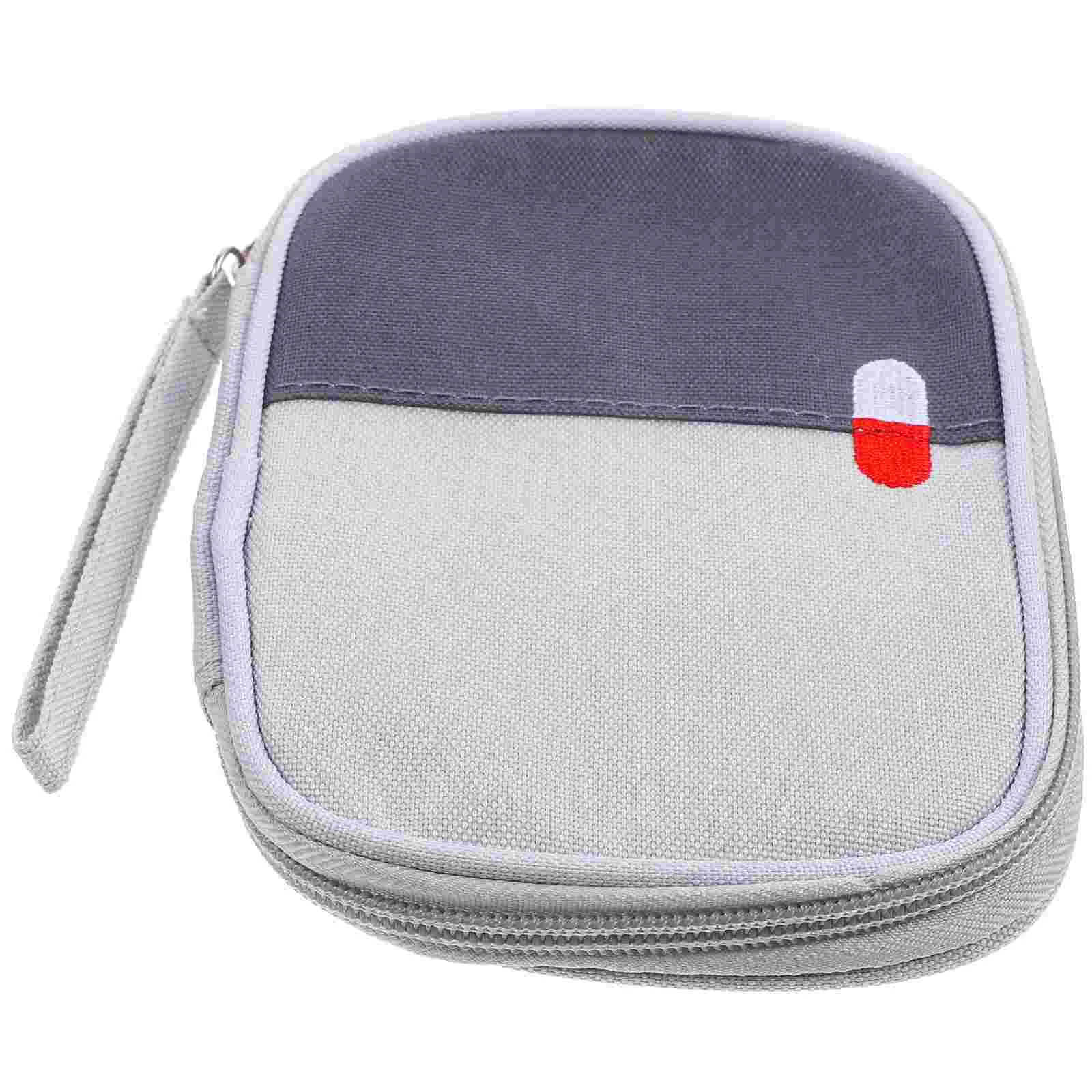 

First Aid Kit Portable Medicine Bag Medical Empty Zipper Travel Organizer Small Bags