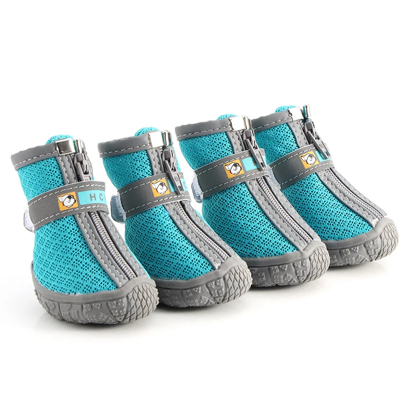 

Mesh Pet Dog Shoes Durable Breathable Soft Sole Reflection Dogs Boots For Small Dogs Walking Climbing Dogs Sneakers Cat Shoes