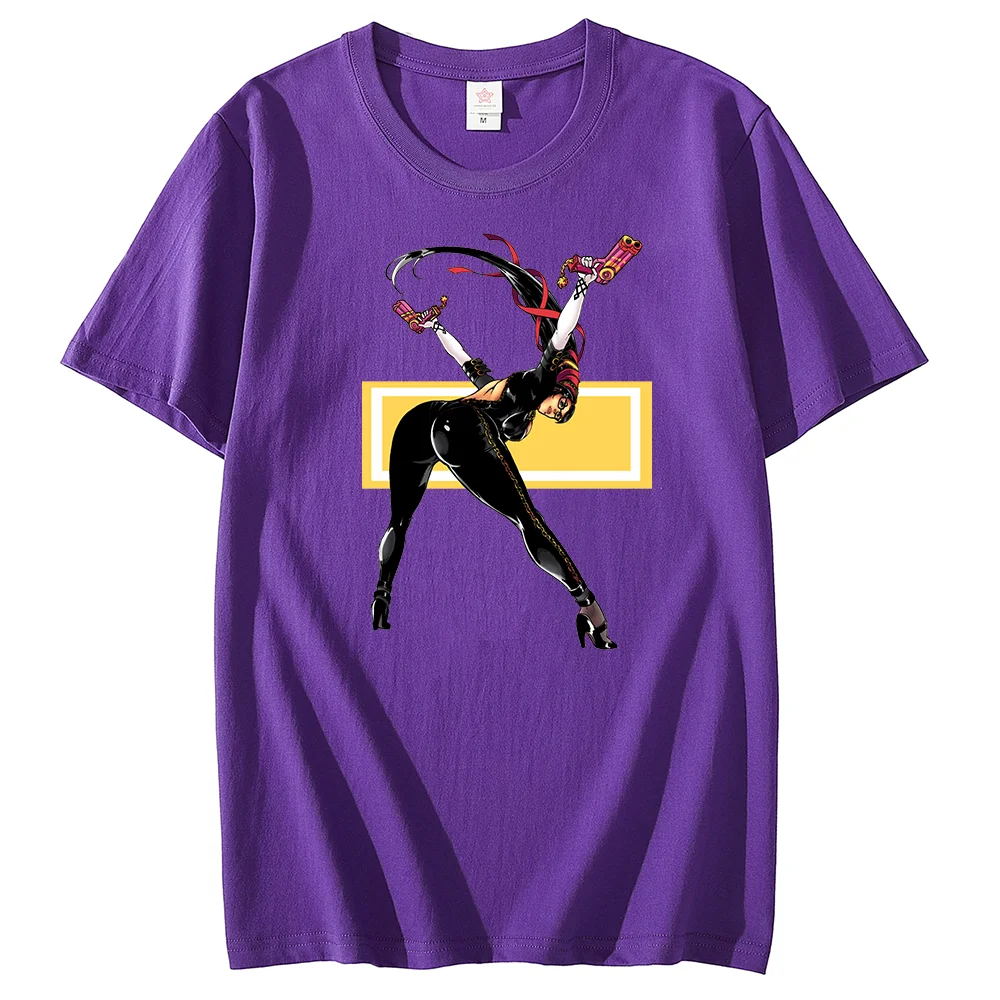 Футболка с рисунком байонетта из аниме Повседневная футболка для пары студентов