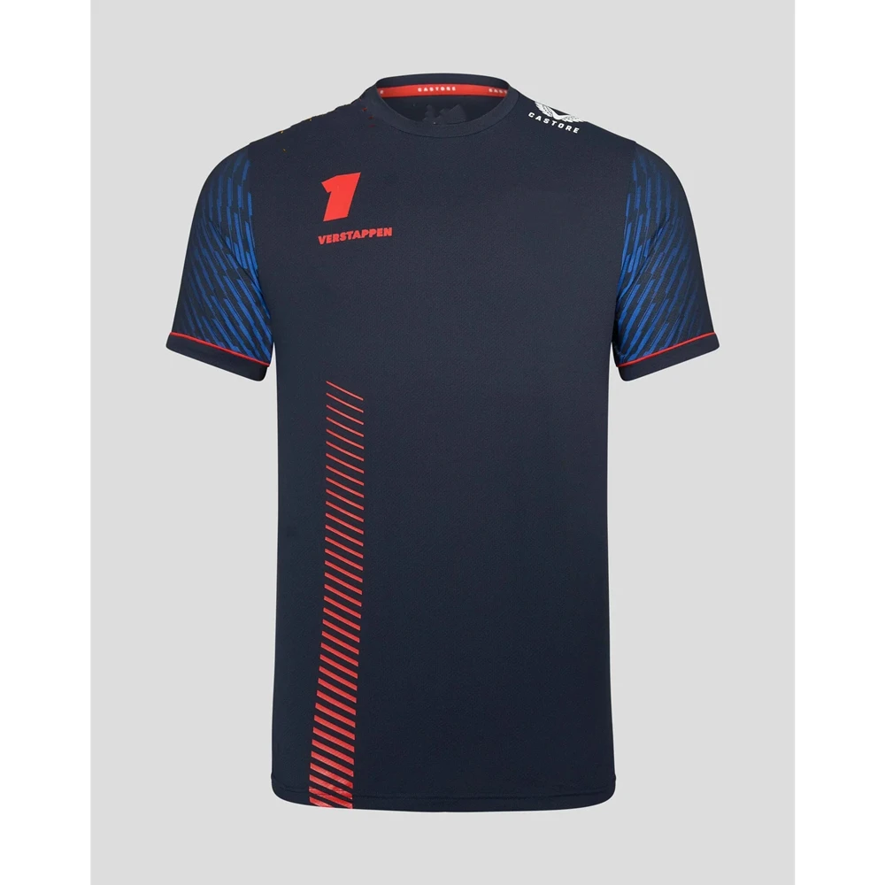 

2023 new F1 red team racing suit bull racing Netherlands driver Verstappen round neck T-shirt sports and leisure oversized top
