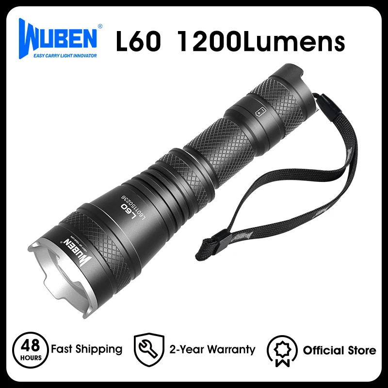 

WUBEN L60 Тактический фонарик 1200 люмен