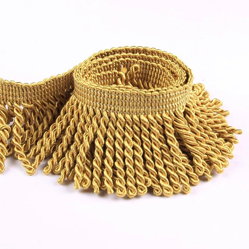 5 ярдов/10 ярдов белая кружевная ткань бахрома отделка 2 дюйма шитье сделай сам