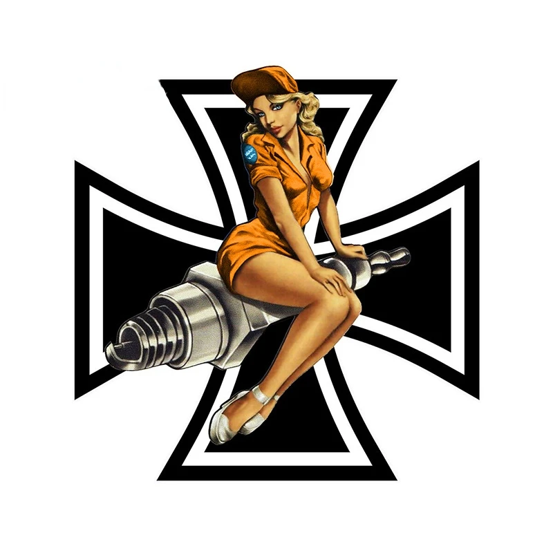 

13 см x 12,6 см наклейка на велосипедную тему с надписью «crode Fer Malte», забавная наклейка-поплавок для девушек, виниловая графическая Наклейка на о...