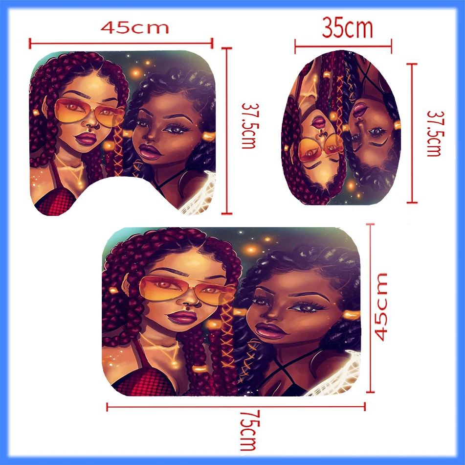 Американская африканская шторка для душа девочек комплекты ванной комнаты с