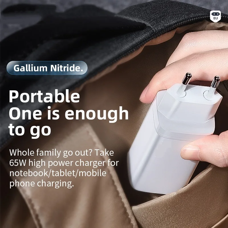 Зарядное устройство сетевое с USB-портом и поддержкой быстрой зарядки 65 Вт |