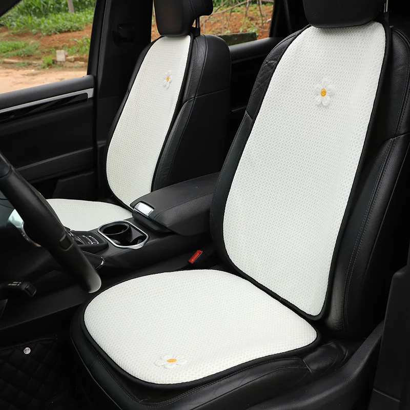Car Seat Cover Cushion Flowers Cute Cartoon Protector White Accessories Interior For Women For Bmw Honda Toyota Lada Kia Ford Car Seat Cover Cushion Flowers Cute Cartoon Protector White Accessories Interior For Women For Bmw Honda Toyota Lada Kia Ford
