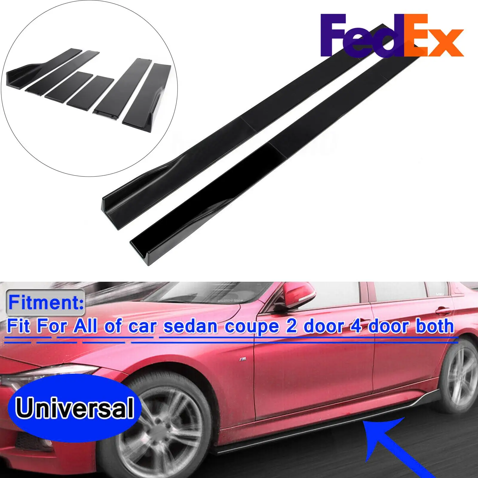 

Artudatech Car Skirts Extensions Splitters For VW Golf
