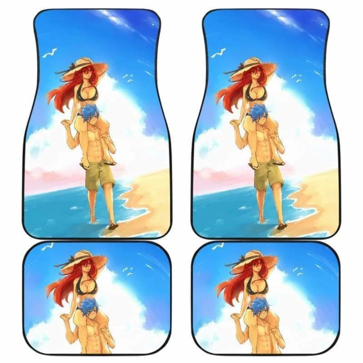 

Jellal Erza Сказочный хвост автомобильные коврики Универсальный подходит для 051912 полный комплект 4 шт. передние и задние автомобильные коврики