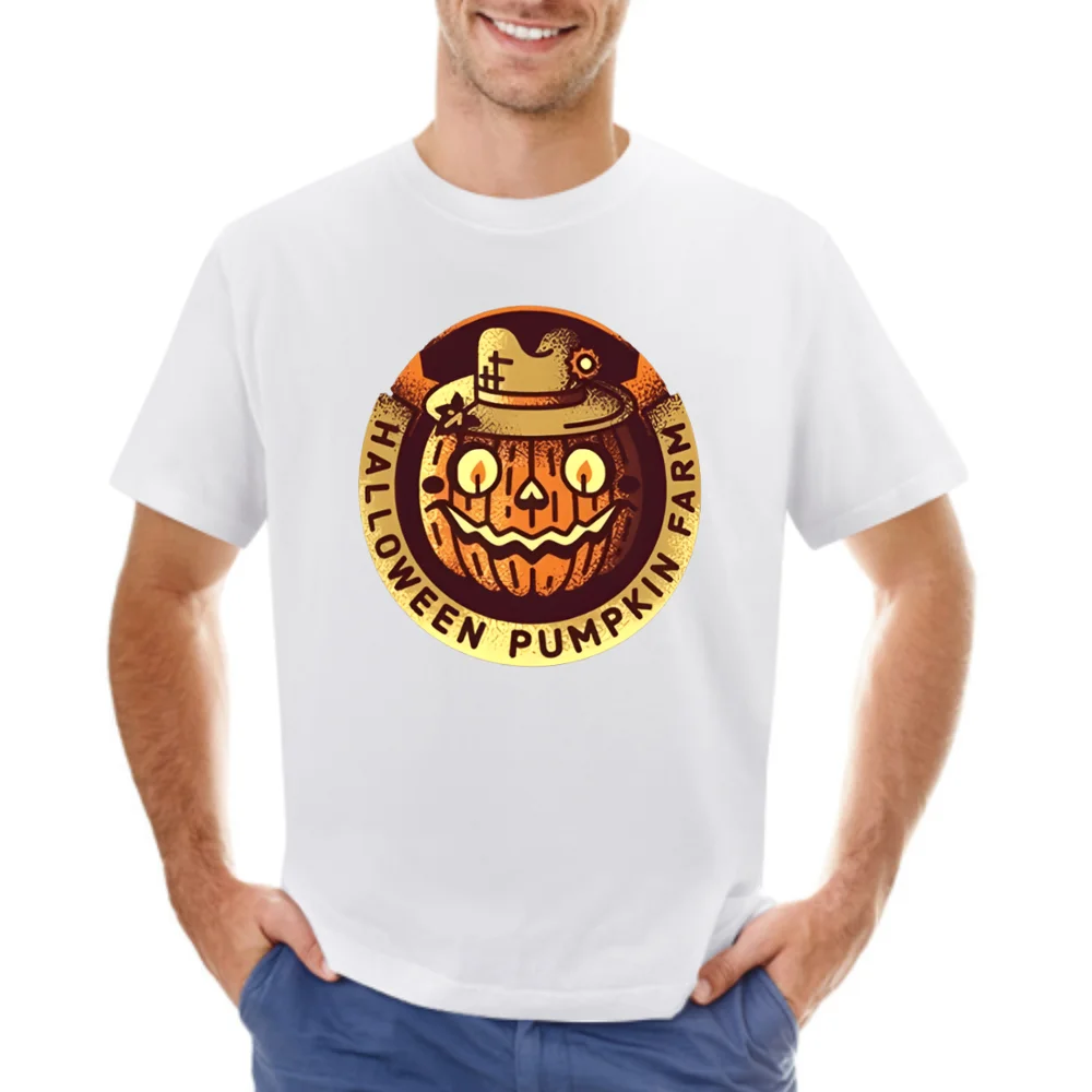 Футболка с коротким рукавом изображением тыквы пирога Хэллоуина Парм-ваша мода