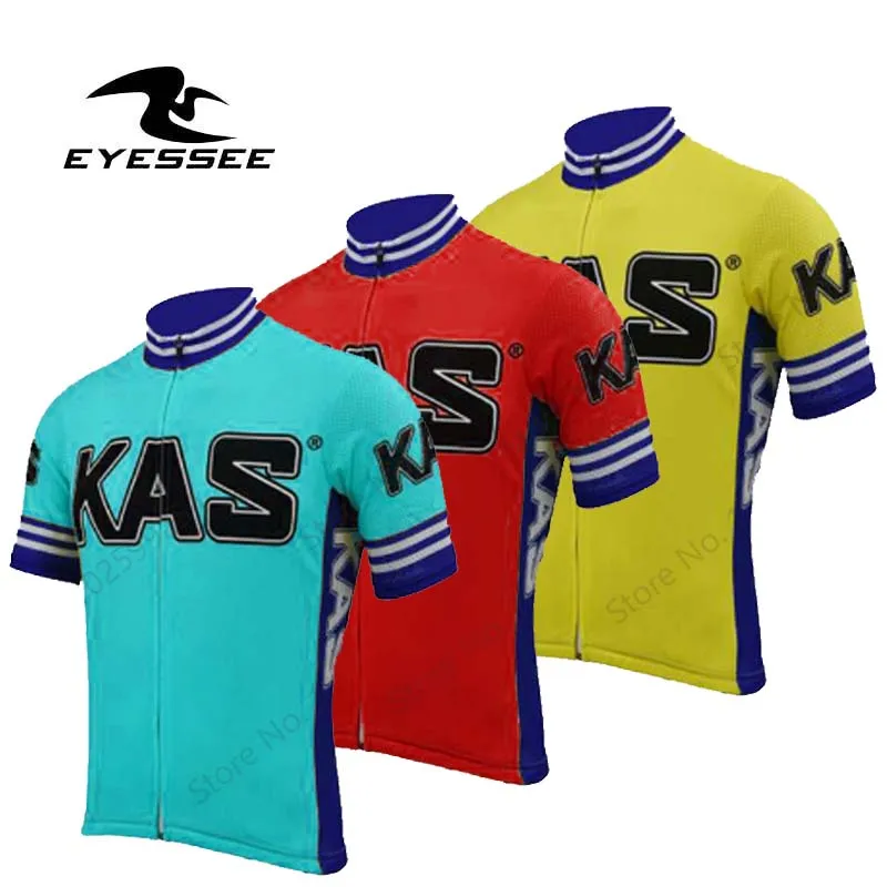 

2023 летняя одежда для велоспорта, Мужская велосипедная Джерси KAS, дышащий Топ, рубашка для шоссейного велосипеда, велосипедная одежда, одежда...