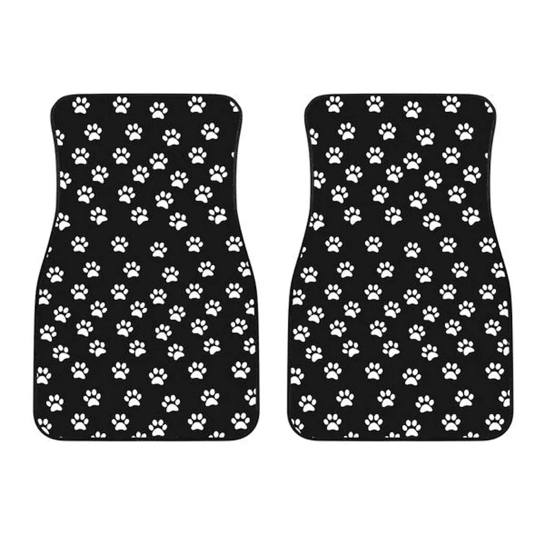 

Paw Prints, Front Car Floor Mats, Custom Made, Housewarming Gift, Auto Accessory, Car Accessories, Custom Car Mat, Car Decor, Fr