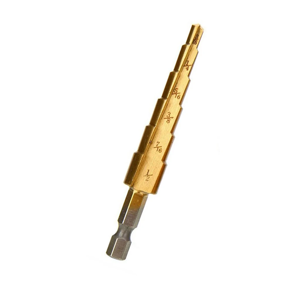 

HSS Step Drill Bit Pagoda Drill Drilling Tool For Iron Plate Steel Plate PV Plate Insulation Plate 3/16" 1/4" 5/16" 3/8" 7/16"