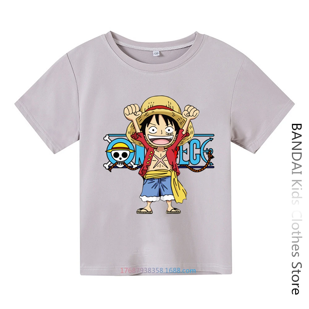 Cute Unicorn One Piece Luffy T Shirt Casual Tshirt Homme O Neck Streetwear Baby T-Shirt Boys Clothes Anime Girls Top Tees images - 6