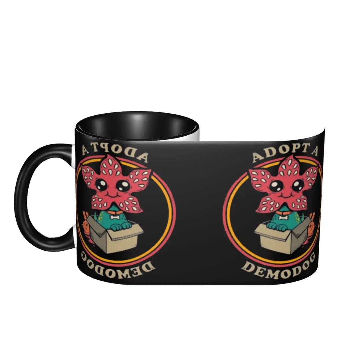 

Demogorgon Funny Graphic Cups Mugs Print Mugs Humor Graphic milk cups
