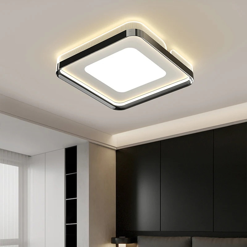 Светильник в простом стиле черный цвет искусственная кожа Металлическая лампа