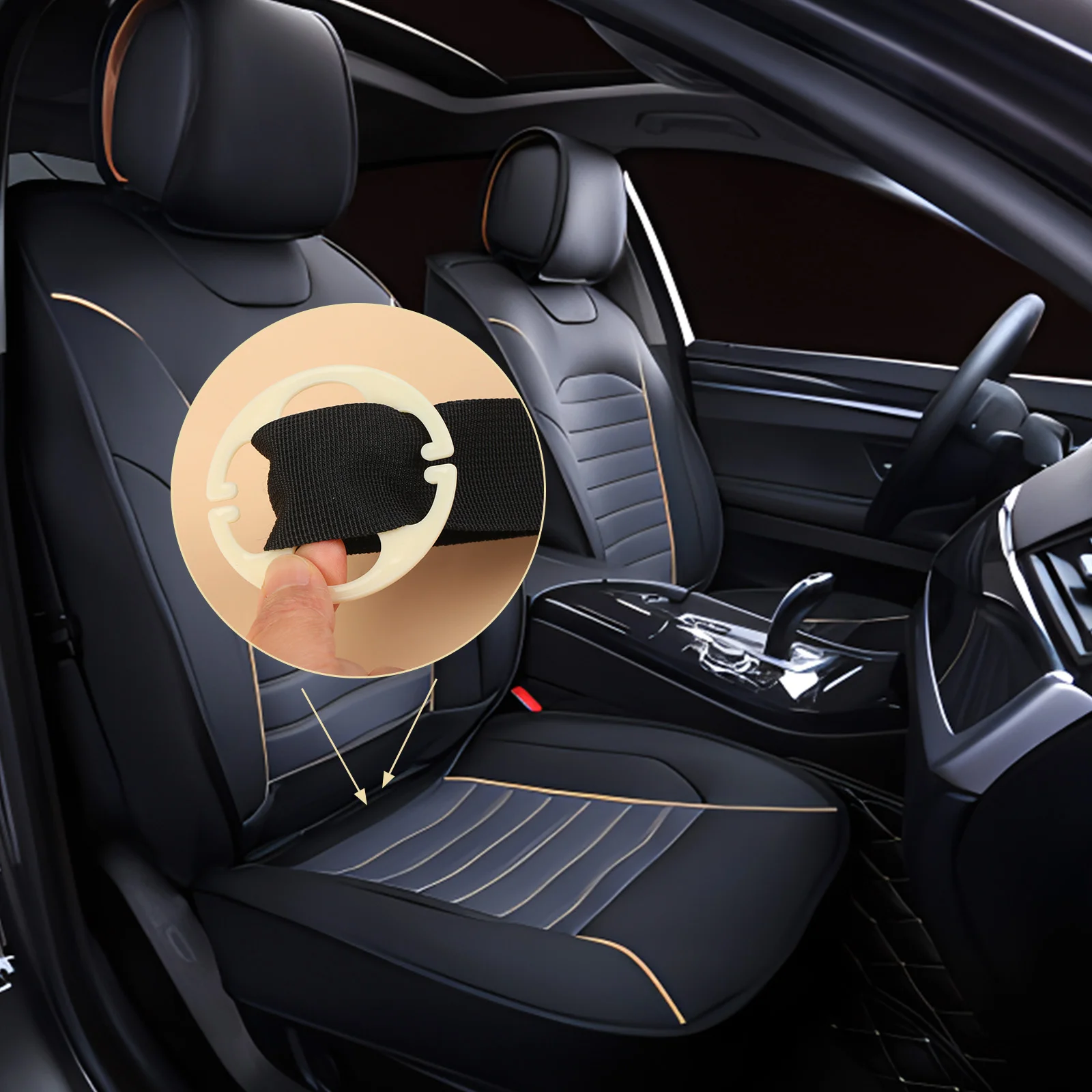 

40 шт., пластиковые зажимы для крепления чехла на сиденье автомобиля