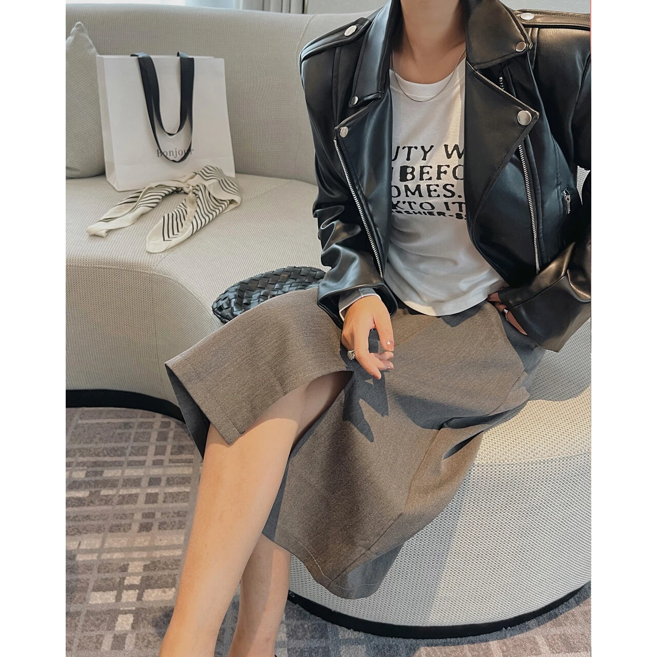 Женский комплект одежды с юбкой средней длины элегантная винтажная Юбка-миди