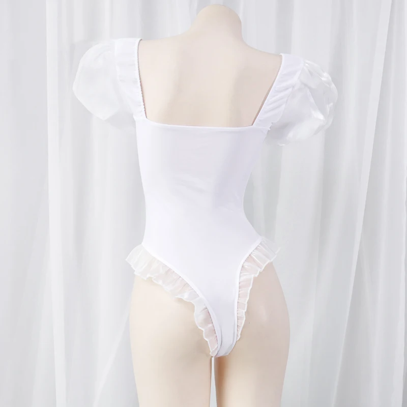 Женский слитный купальник с рукавами-фонариками в стиле аниме - купить по