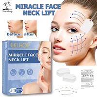 40pcs face lifting sticker fox eye elastic face lift belt neck thin face lift sagging skin facial line invisible chin tapes tool