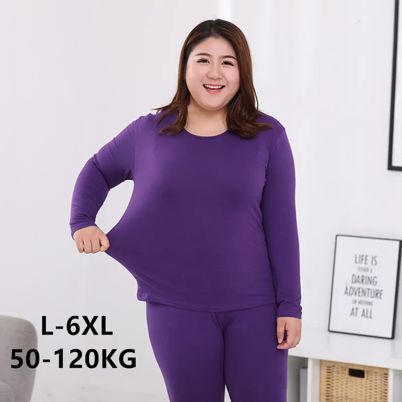 Thermal Underwear Warm Autumn Winter High Elasticity Seamless Antibacterial Intimates Sexy Ladies Clothes Long Women Shaped Set