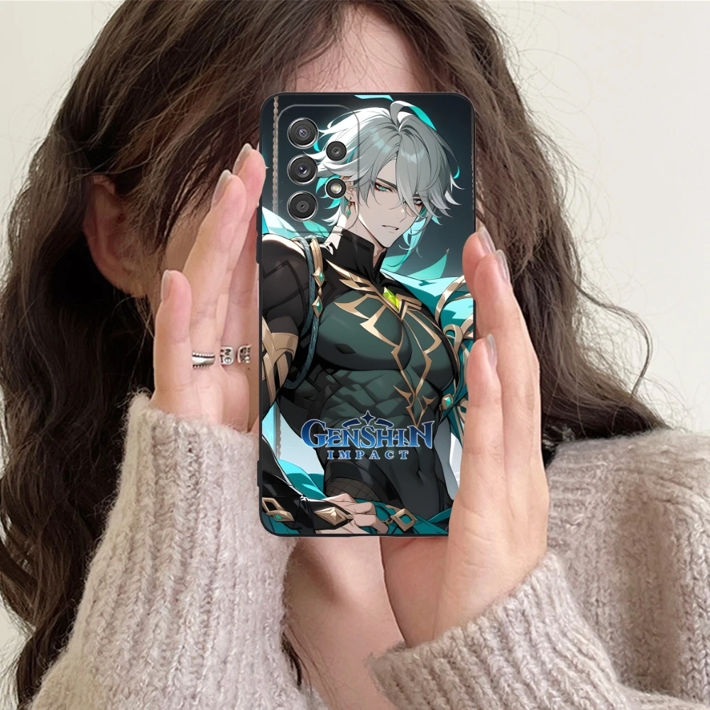Чехол для сотового телефона Genshin Impact alhaiтэм Samsung Galaxy Note 20 10 Plus Ультрачерный мягкий