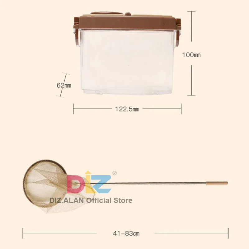 Детская коробка для сбора насекомых с лупой и бабочкой |