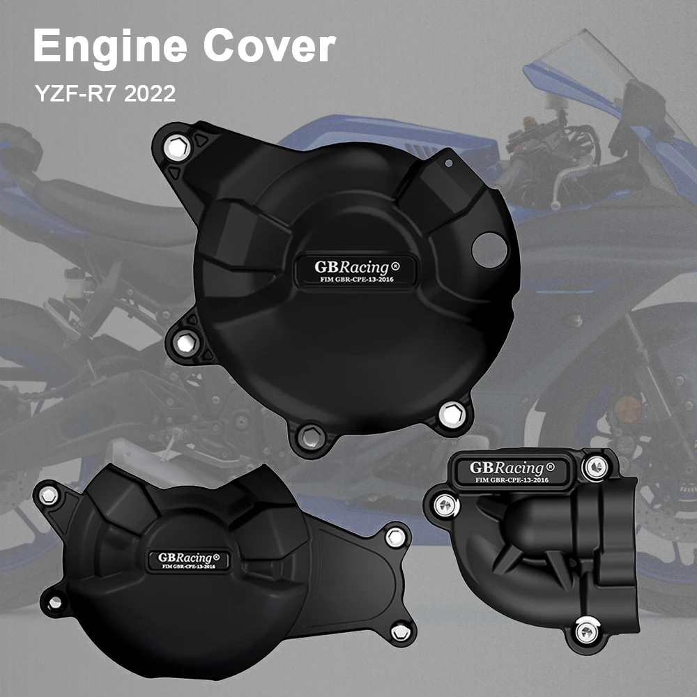 

Engine Cover Motorcycle Clutch Alternator Water Pump Guard Protection For GB Racing For Yamaha YZF-R7 YZF R7 2022 Accessories