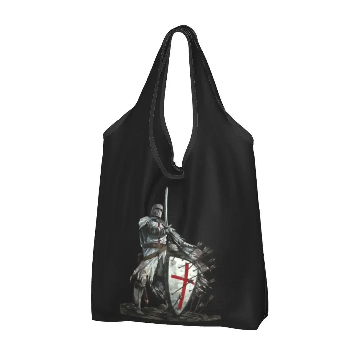 Модная Сумка-тоут с принтом Templar Shield Портативная сумка через плечо для рыцарей