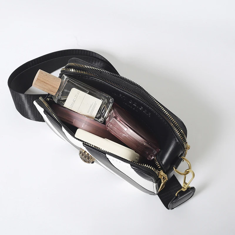 KURT GEIGER LONDON модные сумки для фотоаппаратов женская черно-белая полосатая сумка на