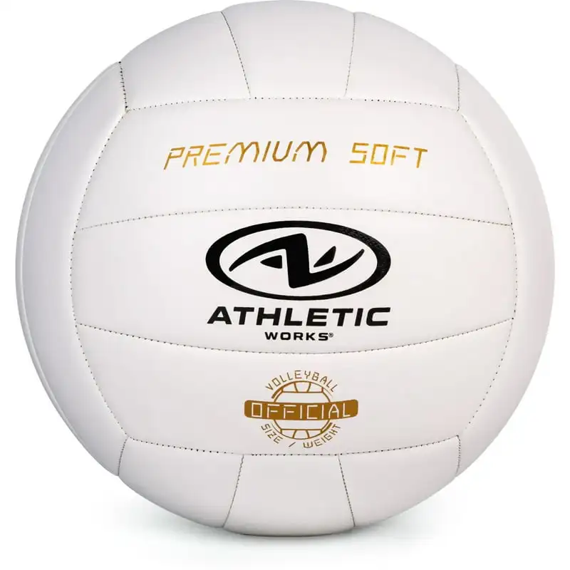 

5 Premium Soft Volleyball, White