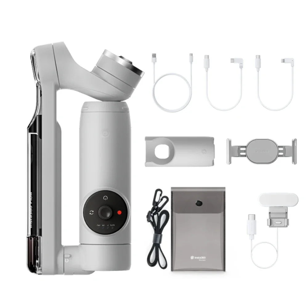 

Handheld Gimbals Insta360 FLOW Built-In Selfie Stick & Tripod All-Day Battery Life AI-Powered Editing 1-Step Rapid Deploy