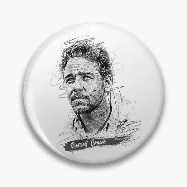 

Рассел Кроу абстрактный эскиз искусство подарок мягкая Кнопка булавка для воротника шляпы подарок булавка для лацкана Забавный креативный милый металлический ювелирный значок