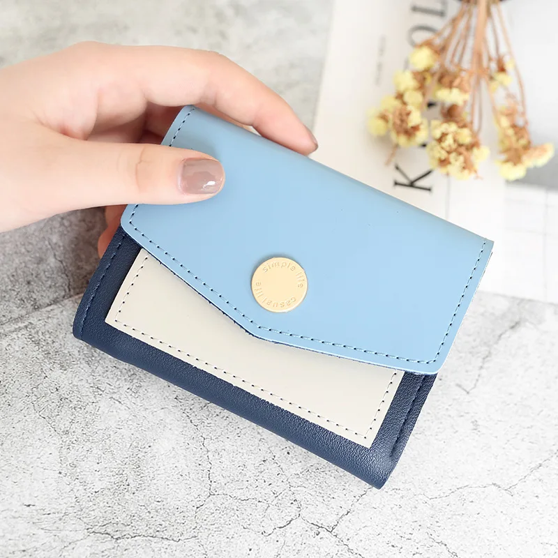 

Luxury Women's Wallet Korean Version Cute Small Short Wallet Women Simple Wallets Ladies credit Card Holder Coin Purse Money Bag