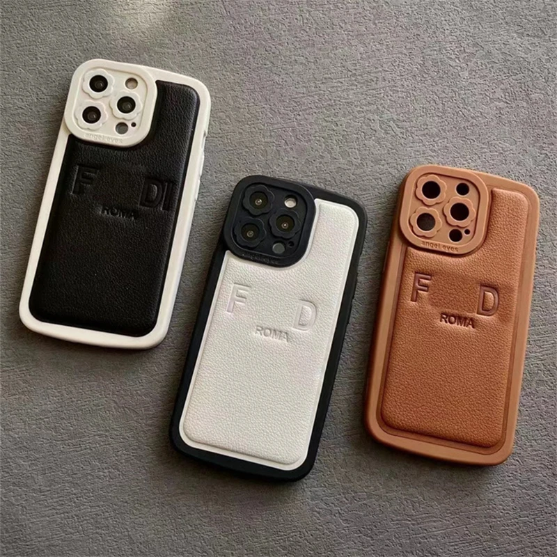 

Luxury Leather FD-Fen Soft Phone Case for Iphone 11 12 13 Pro Max Mini Xr X Xs Quakeproof Design Silicone Phone Cover Fundas