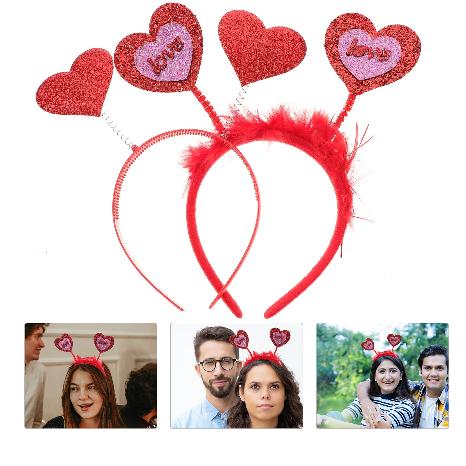 

Headband Heart Valentine Bopper Photo Hair Cupid Suppliesfor Headwear Love Headbands Women Prop Day Valentines Headpieces New